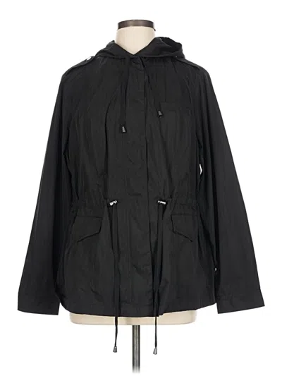 Pre-owned Torrid Raincoat In Black