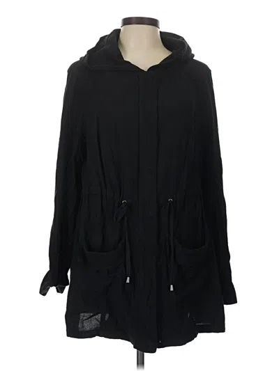 Pre-owned Torrid Raincoat In Black