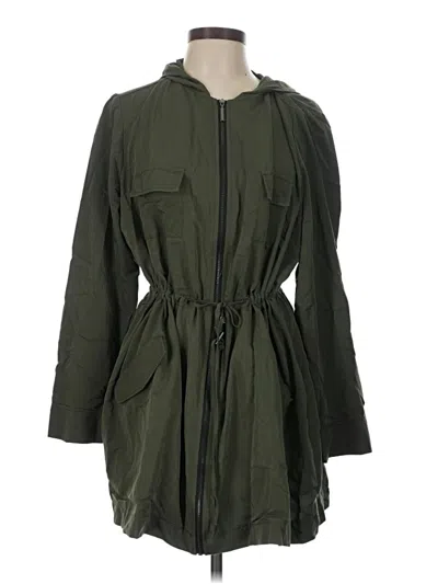 Pre-owned Torrid Raincoat In Green