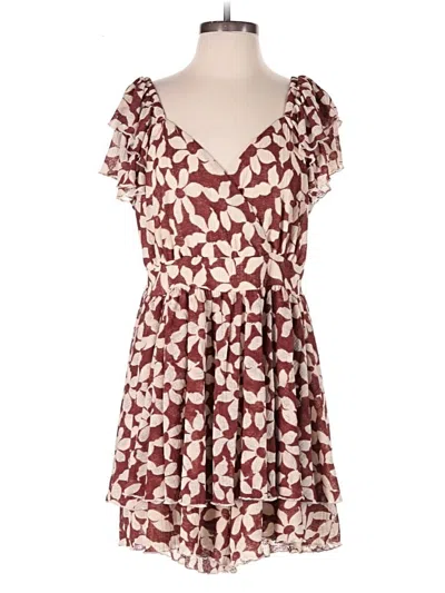 Pre-owned Torrid Romper In Burgundy