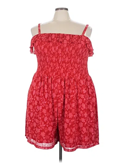 Pre-owned Torrid Romper In Red