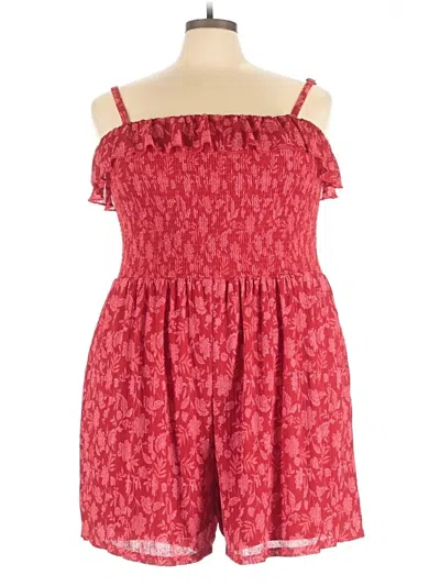 Pre-owned Torrid Romper In Red