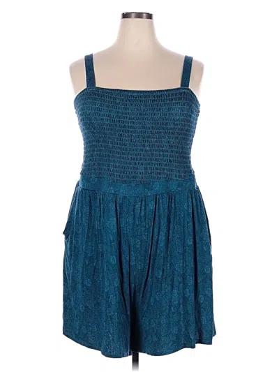 Pre-owned Torrid Romper In Teal