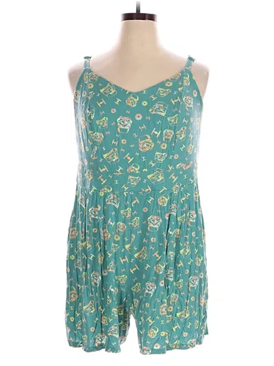 Pre-owned Torrid Romper In Teal