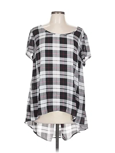 Pre-owned Torrid Short Sleeve Blouse In Black