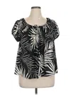 Torrid Short Sleeve Blouse In Black