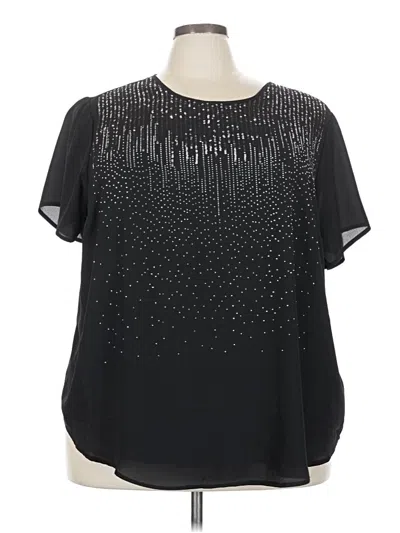 Torrid Short Sleeve Blouse In Black