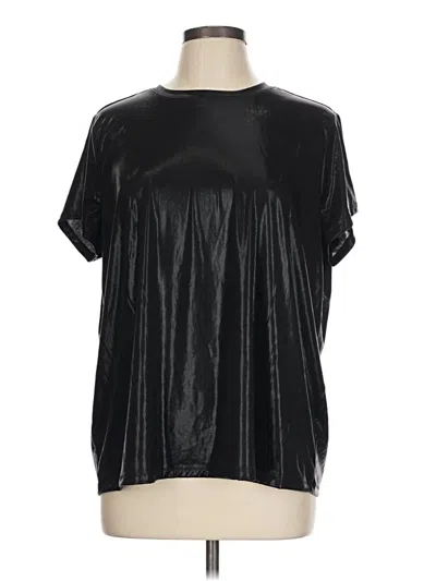Pre-owned Torrid Short Sleeve Blouse In Black