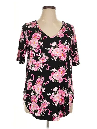 Torrid Short Sleeve Blouse In Black