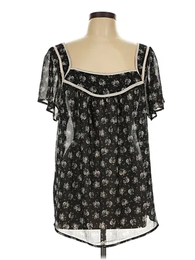 Torrid Short Sleeve Blouse In Black