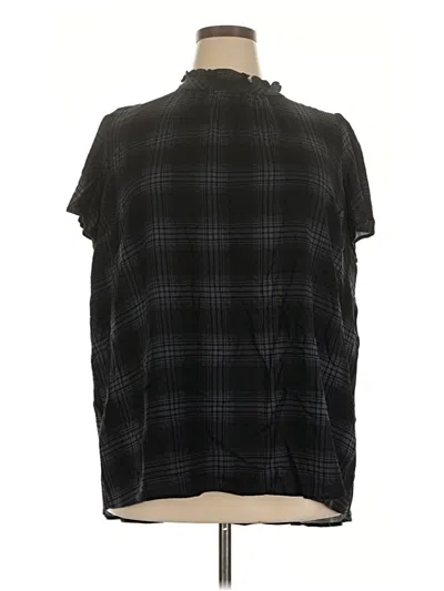 Torrid Short Sleeve Blouse In Black