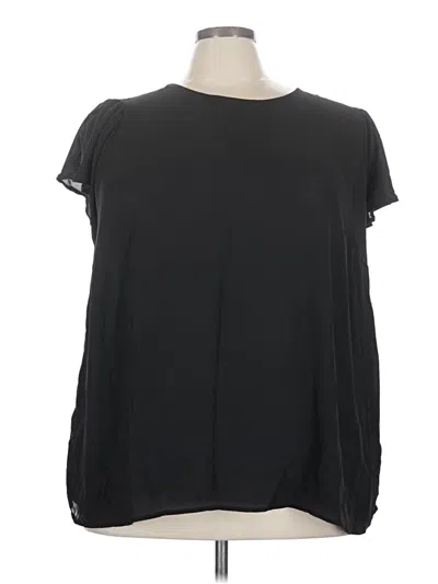 Torrid Short Sleeve Blouse In Black