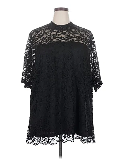 Torrid Short Sleeve Blouse In Black
