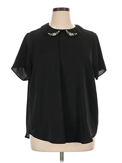 Torrid Short Sleeve Blouse In Black