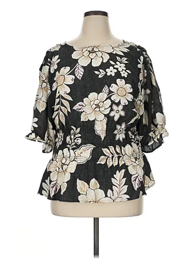 Torrid Short Sleeve Blouse In Black