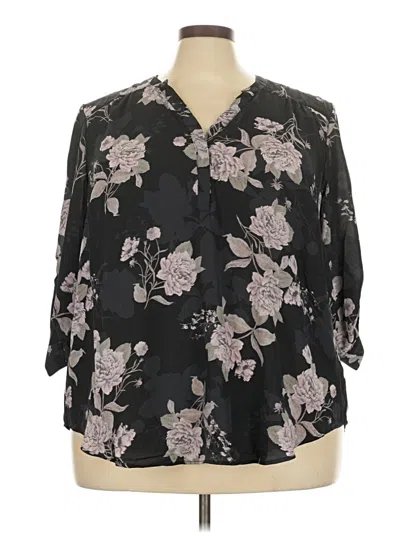 Torrid Short Sleeve Blouse In Black