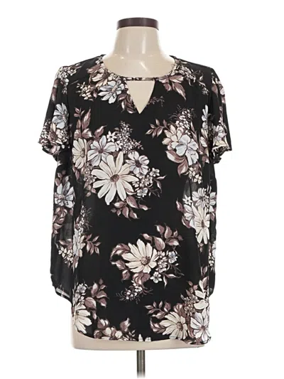 Torrid Short Sleeve Blouse In Black