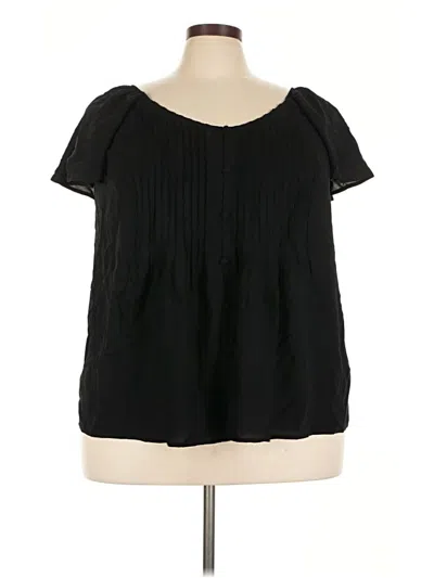 Torrid Short Sleeve Blouse In Black