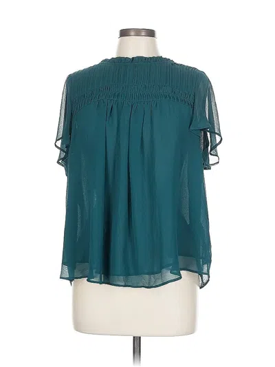 Pre-owned Torrid Short Sleeve Blouse In Blue