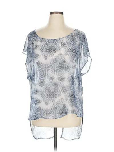 Pre-owned Torrid Short Sleeve Blouse In Blue