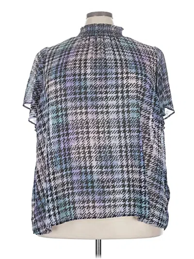Pre-owned Torrid Short Sleeve Blouse In Blue
