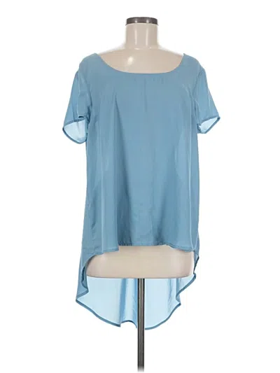 Pre-owned Torrid Short Sleeve Blouse In Blue