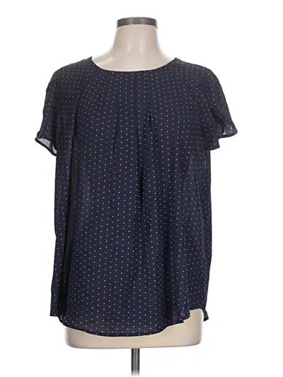 Pre-owned Torrid Short Sleeve Blouse In Blue