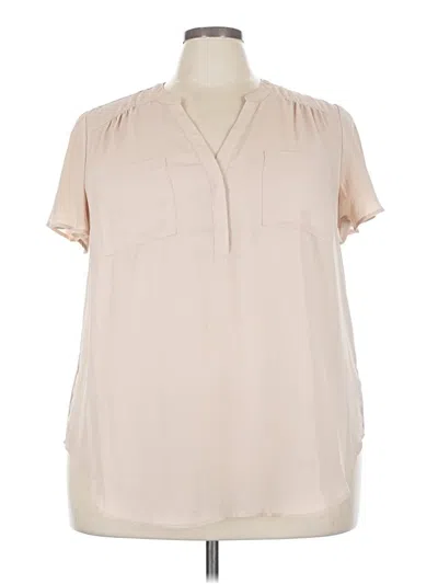Pre-owned Torrid Short Sleeve Blouse In Brown