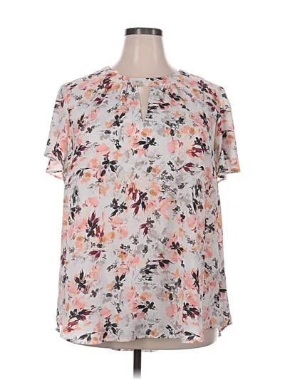 Pre-owned Torrid Short Sleeve Blouse In Gray