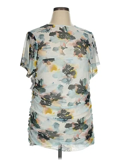 Pre-owned Torrid Short Sleeve Blouse In Gray
