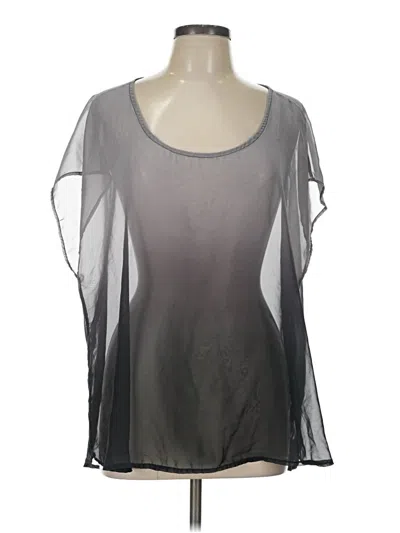 Pre-owned Torrid Short Sleeve Blouse In Gray
