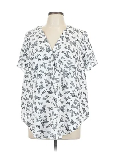 Torrid Short Sleeve Blouse In Multi