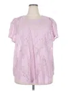 Torrid Short Sleeve Blouse In Multi