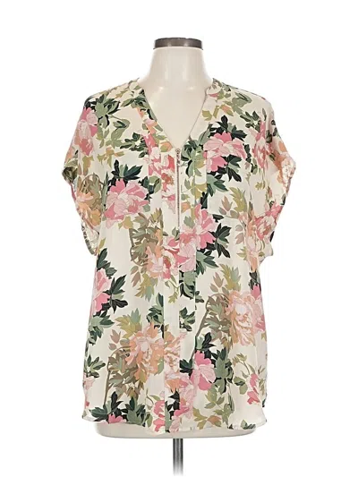 Pre-owned Torrid Short Sleeve Blouse In Pink