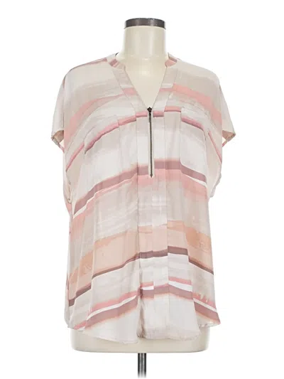 Pre-owned Torrid Short Sleeve Blouse In Pink