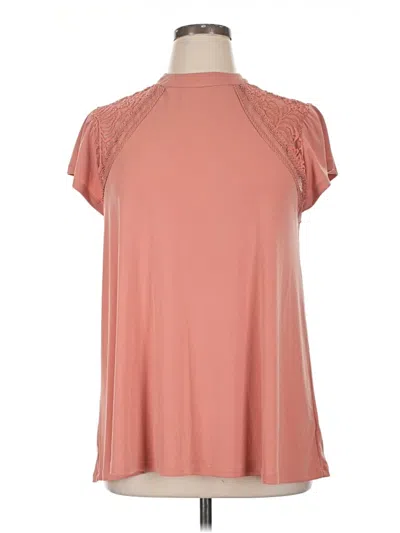 Pre-owned Torrid Short Sleeve Blouse In Pink