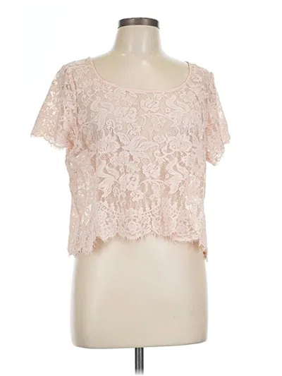 Pre-owned Torrid Short Sleeve Blouse In Pink