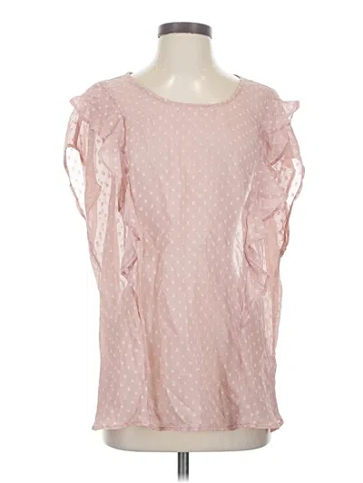 Pre-owned Torrid Short Sleeve Blouse In Pink