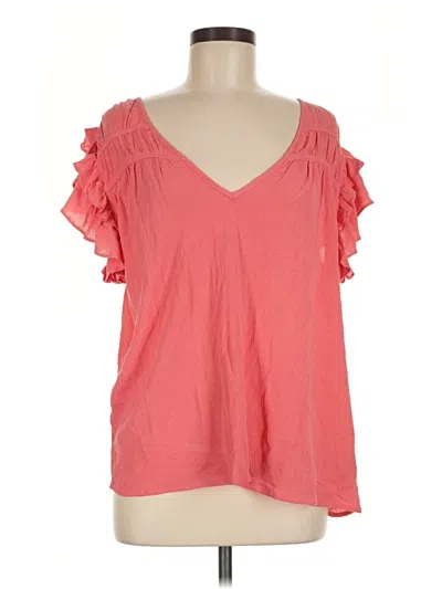 Torrid Short Sleeve Blouse In Pink