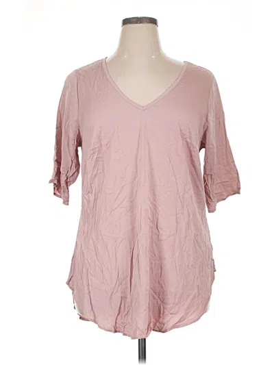 Pre-owned Torrid Short Sleeve Blouse In Pink