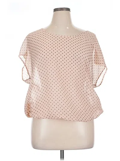 Pre-owned Torrid Short Sleeve Blouse In Pink