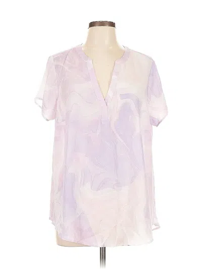 Pre-owned Torrid Short Sleeve Blouse In Purple