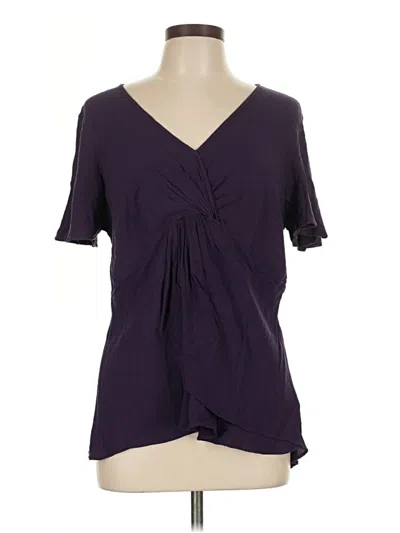 Pre-owned Torrid Short Sleeve Blouse In Purple