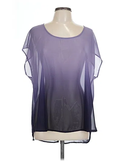 Pre-owned Torrid Short Sleeve Blouse In Purple
