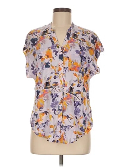 Pre-owned Torrid Short Sleeve Blouse In Purple