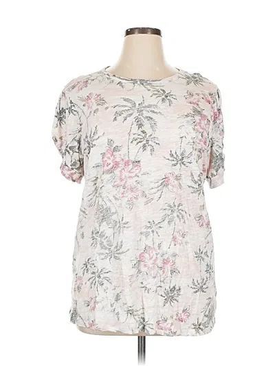 Pre-owned Torrid Short Sleeve Blouse In Silver