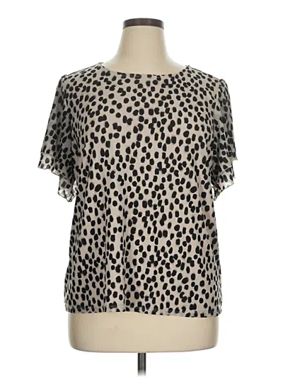 Pre-owned Torrid Short Sleeve Blouse In Silver
