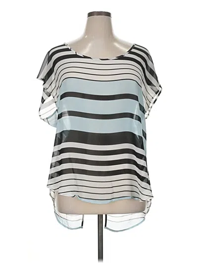 Pre-owned Torrid Short Sleeve Blouse In Silver