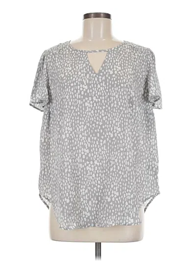 Pre-owned Torrid Short Sleeve Blouse In Silver