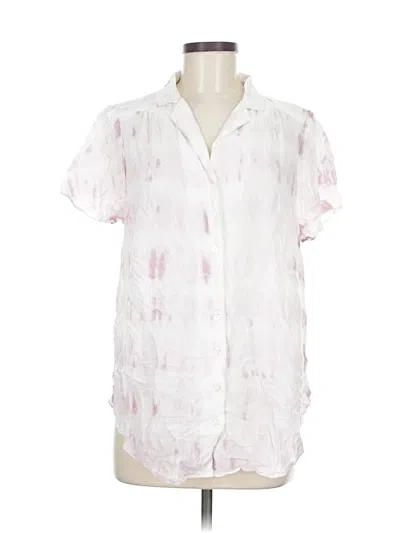 Pre-owned Torrid Short Sleeve Blouse In White